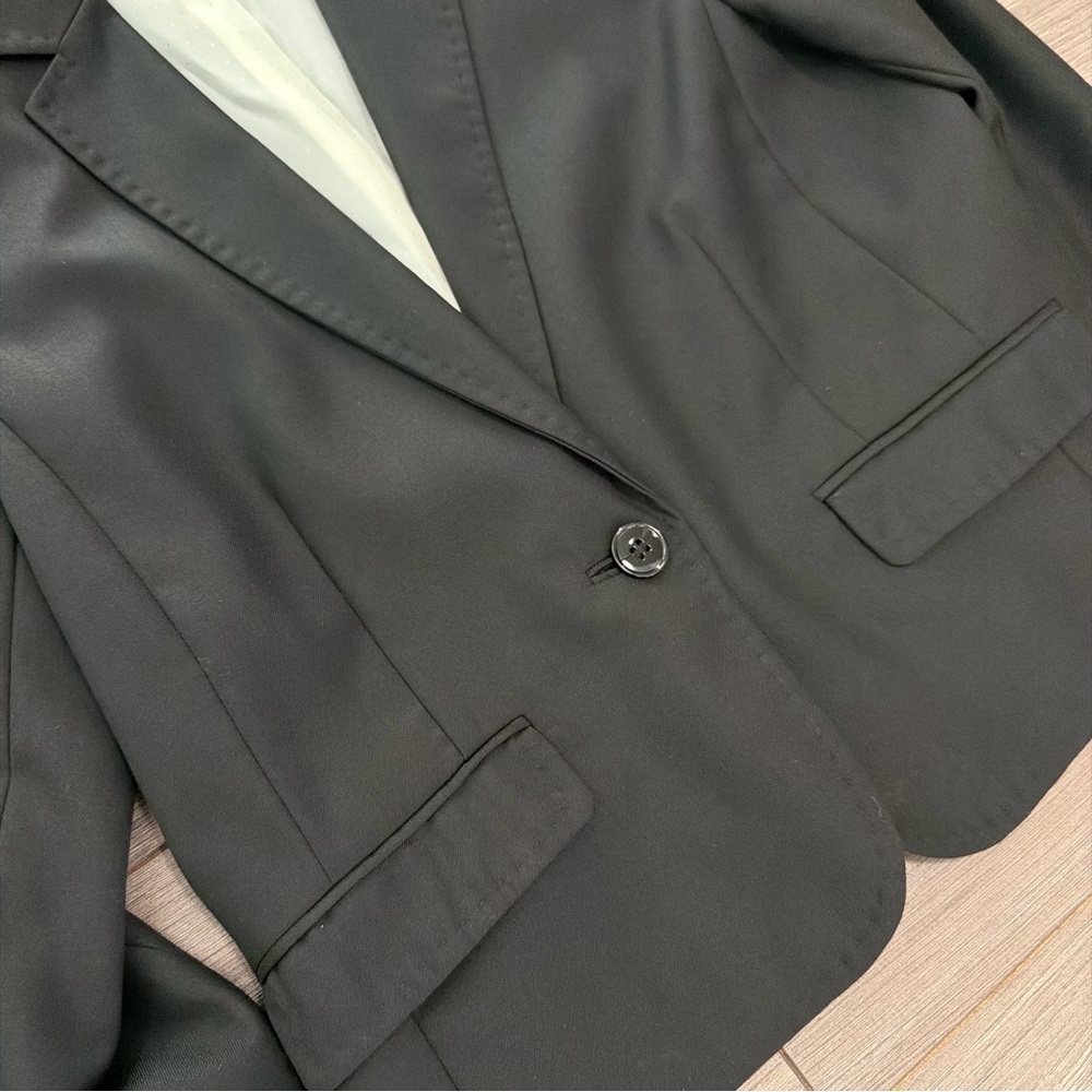 H&M Y2K style Black Women's WOOL Blazer-BRAND NEW - Picture 2 of 9